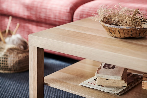 IKEA LACK Coffee table, 46 1/2x30 3/4 in White Stained Oak Effect, Ikea Ireland | 6803PKCZF