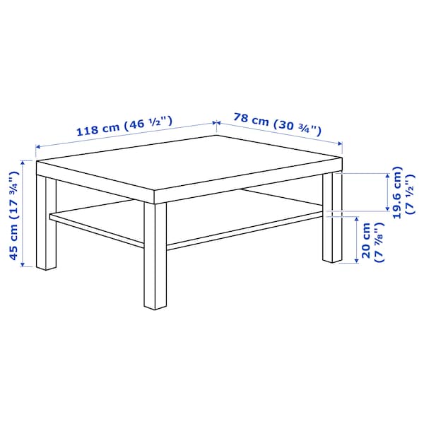 IKEA LACK Coffee table, 46 1/2x30 3/4 in White, Ikea Ireland | 5472KLANZ