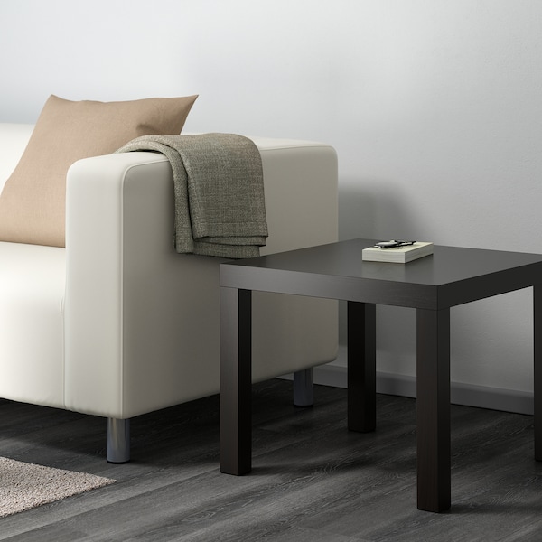 IKEA LACK Side table, 21 5/8x21 5/8 in Black / Brown, Ikea Ireland | 3429NLGZW