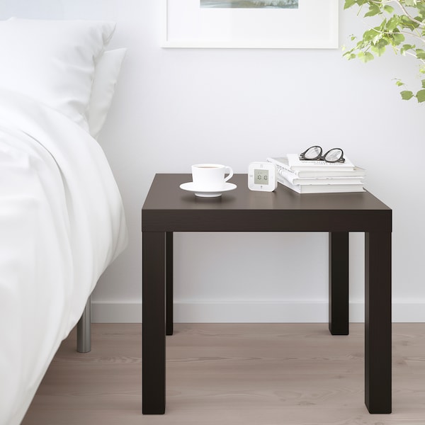 IKEA LACK Side table, 21 5/8x21 5/8 in Black / Brown, Ikea Ireland | 3429NLGZW