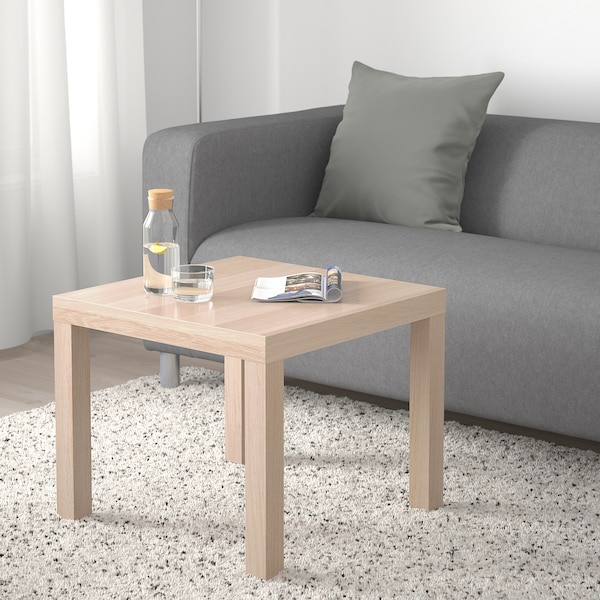 IKEA LACK Side table, 21 5/8x21 5/8 in White Stained Oak Effect, Ikea Ireland | 0428EQTKN