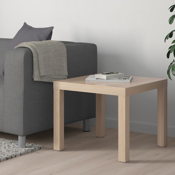 IKEA LACK Side table, 21 5/8x21 5/8 in White Stained Oak Effect, Ikea Ireland | 0428EQTKN