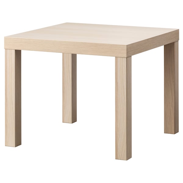 IKEA LACK Side table, 21 5/8x21 5/8 in White Stained Oak Effect, Ikea Ireland | 0428EQTKN