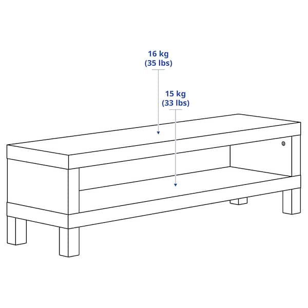 IKEA LACK TV unit, 47 1/4x13 3/4x14 1/8 in Black / Brown, Ikea Ireland | 3142UBFSN