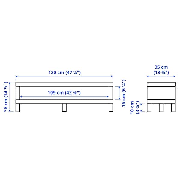 IKEA LACK TV unit, 47 1/4x13 3/4x14 1/8 in White, Ikea Ireland | 6754XSUET