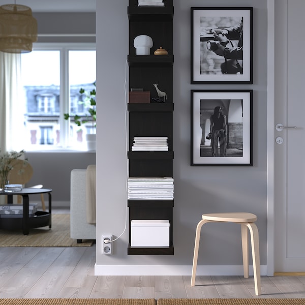IKEA LACK Wall shelf unit, 11 3/4x74 3/4 in Black / Brown, Ikea Ireland | 6913DGFUR