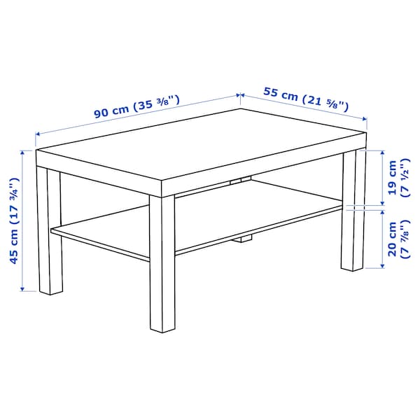 IKEA LACK coffee table, white, 35x22x18 in, Ikea Ireland | 9705YSAGJ