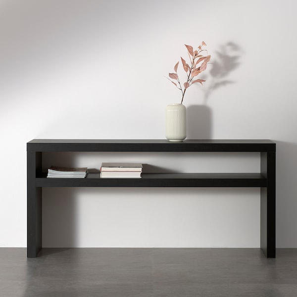 IKEA LACK console table, 55 1/8x15 3/8 in Black / Brown, Ikea Ireland | 7126MCRJZ