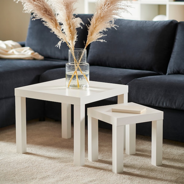 IKEA LACK nesting tables, set of 2, white, Ikea Ireland | 0128GYAVF