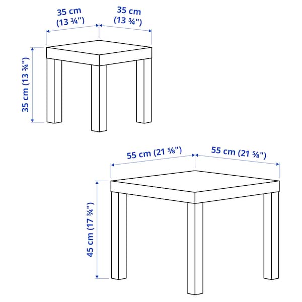 IKEA LACK nesting tables, set of 2, white, Ikea Ireland | 0128GYAVF