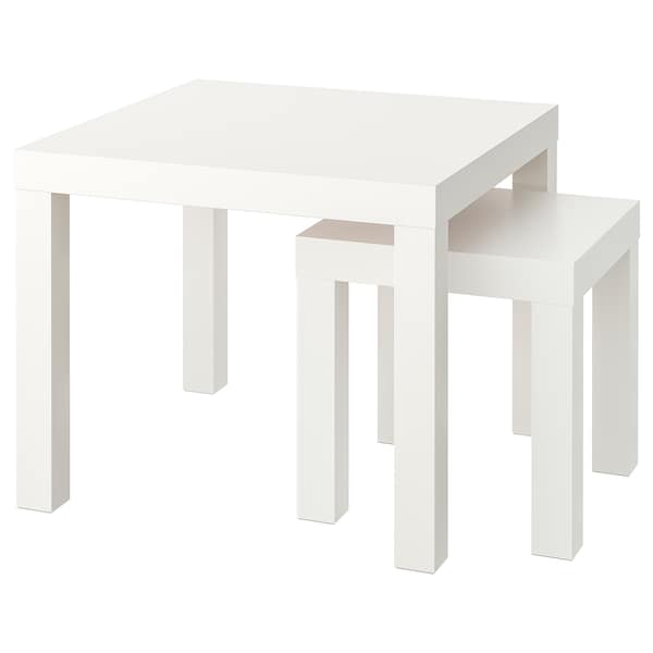 IKEA LACK nesting tables, set of 2, white, Ikea Ireland | 0128GYAVF