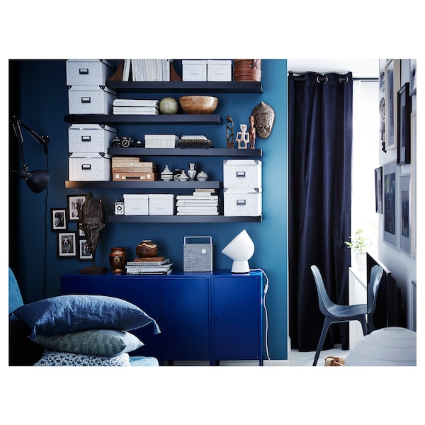 IKEA LACK wall shelf, 43 1/4x10 1/4 in Black / Brown, Ikea Ireland | 3089LFABJ