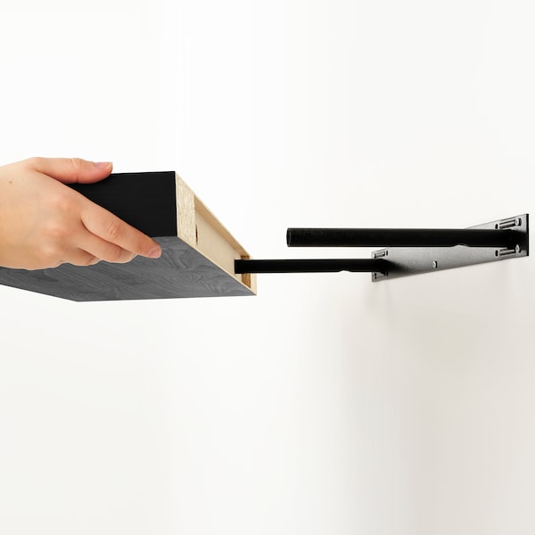 IKEA LACK wall shelf, 43 1/4x10 1/4 in Black / Brown, Ikea Ireland | 3089LFABJ