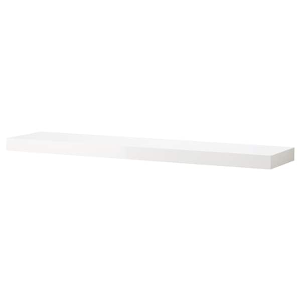 IKEA LACK wall shelf, 43 1/4x10 1/4 in White / High Gloss, Ikea Ireland | 9831XTJNV