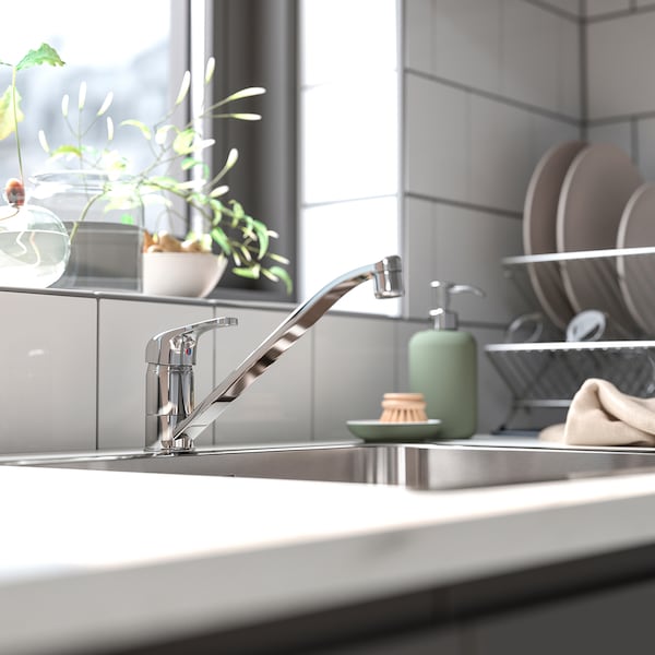 IKEA LAGAN single lever kitchen faucet, chrome plated, Ikea Ireland | 1432FXJKB