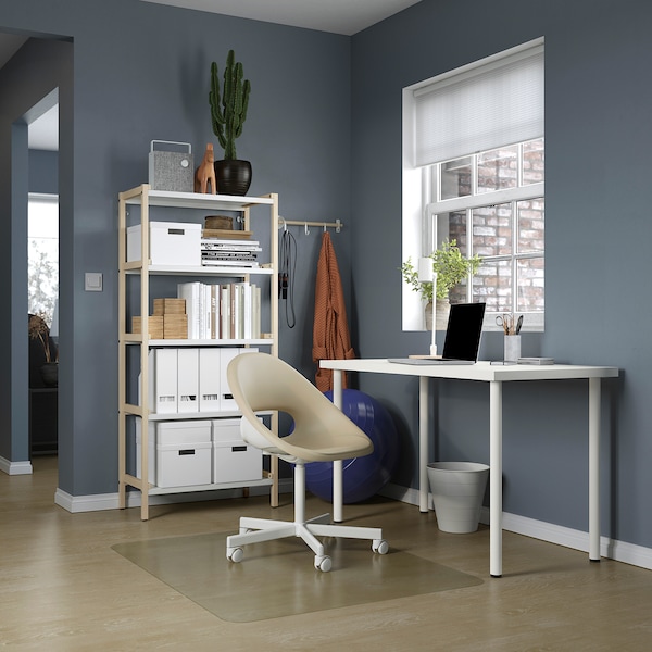 IKEA LAGKAPTEN / ADILS desk, 47 1/4x23 5/8 in White, Ikea Ireland | 0143ZDMLF