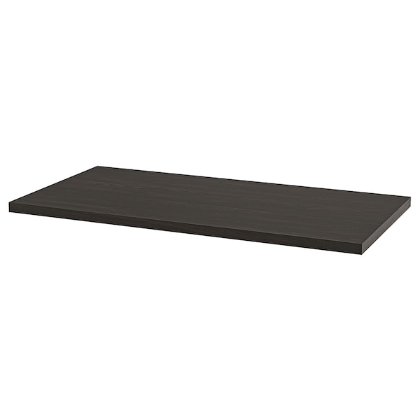 IKEA LAGKAPTEN / ADILS desk, 47 1/4x23 5/8 in Black / Brown / White, Ikea Ireland | 0142XACNS