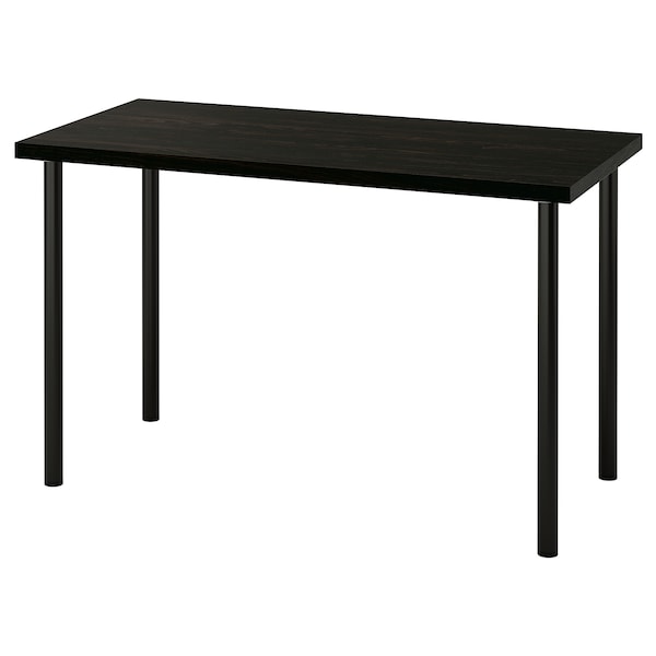IKEA LAGKAPTEN / ADILS desk, 47 1/4x23 5/8 in Black / Brown / Black, Ikea Ireland | 7245SZTJI