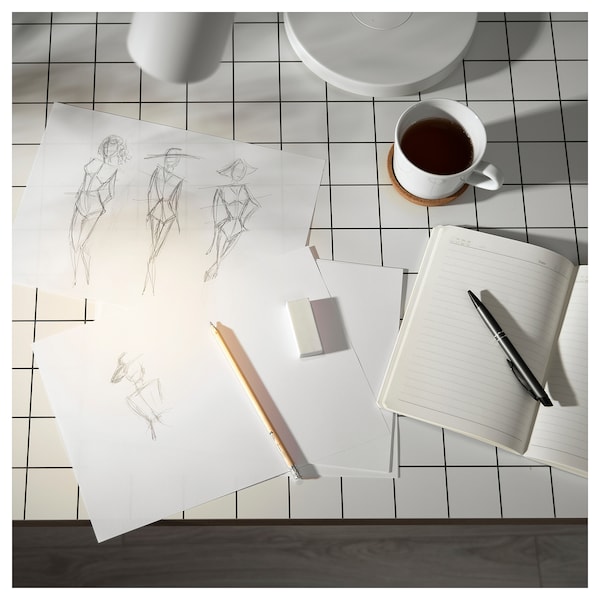 IKEA LAGKAPTEN / ADILS desk, 47 1/4x23 5/8 in White Anthracite / Black, Ikea Ireland | 0574RCSPA