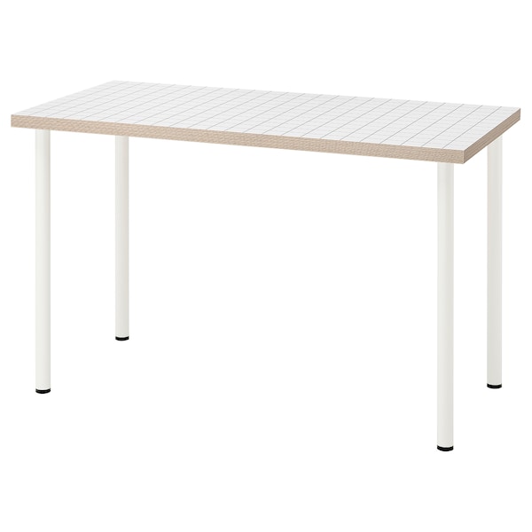 IKEA LAGKAPTEN / ADILS desk, 47 1/4x23 5/8 in White Anthracite / White, Ikea Ireland | 4820IRYMA