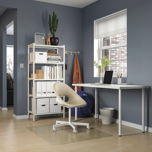 IKEA LAGKAPTEN / ADILS desk, 55 1/8x23 5/8 in White, Ikea Ireland | 5036IUJQA