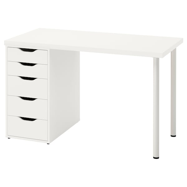 IKEA LAGKAPTEN / ALEX desk, 47 1/4x23 5/8 in White, Ikea Ireland | 1259YBJIP