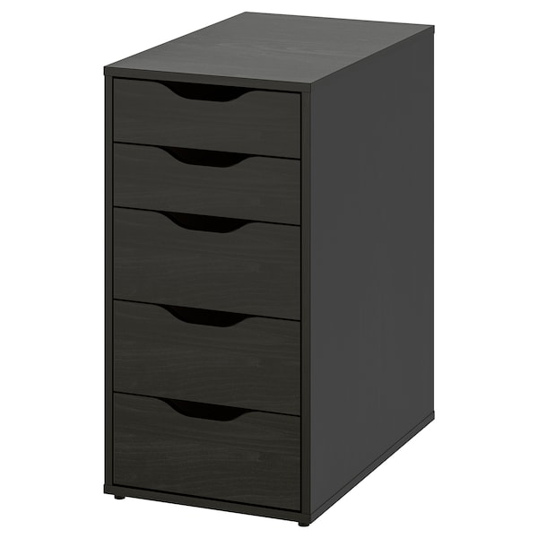 IKEA LAGKAPTEN / ALEX desk, 47 1/4x23 5/8 in White / Black / Brown, Ikea Ireland | 6071ZXFEQ