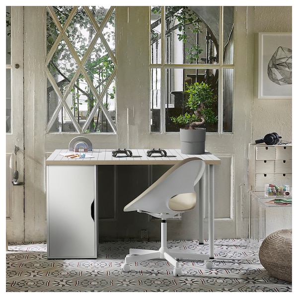 IKEA LAGKAPTEN / ALEX desk, 47 1/4x23 5/8 in White / Anthracite, Ikea Ireland | 7641KETQD