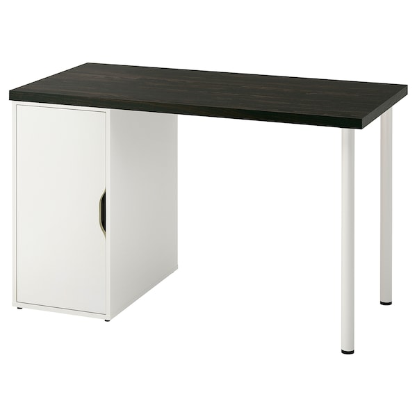IKEA LAGKAPTEN / ALEX desk, 47 1/4x23 5/8 in Black / Brown / White, Ikea Ireland | 2097SQHKP