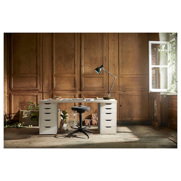 IKEA LAGKAPTEN / ALEX desk, 55 1/8x23 5/8 in White, Ikea Ireland | 9762HVQGB