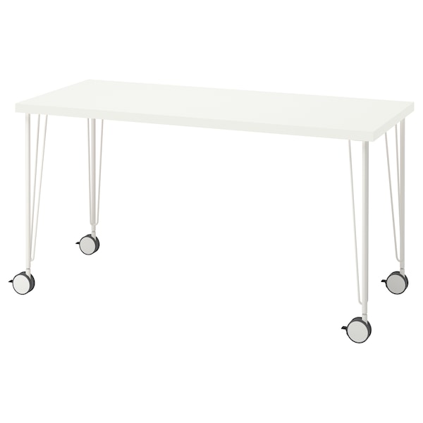 IKEA LAGKAPTEN / KRILLE desk, 55 1/8x23 5/8 in White, Ikea Ireland | 2971OXKVD