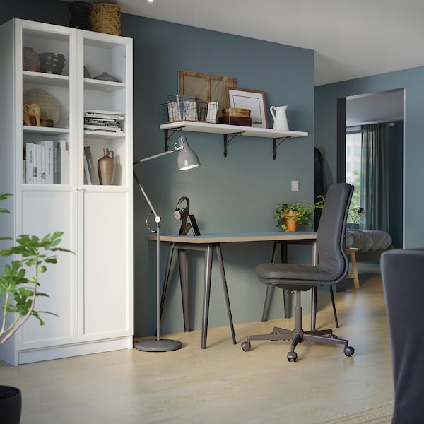 IKEA LAGKAPTEN / NÄRSPEL, 55 1/8x23 5/8 in Gray / Turquoise / Dark Gray, Ikea Ireland | 5706IANJC
