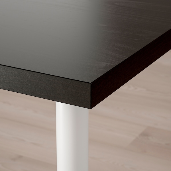 IKEA LAGKAPTEN / OLOV desk, 47 1/4x23 5/8 in Black / Brown / White, Ikea Ireland | 1235GFYCX