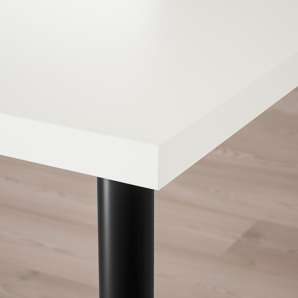 IKEA LAGKAPTEN / OLOV desk, 47 1/4x23 5/8 in White / Black, Ikea Ireland | 4793UFQNO
