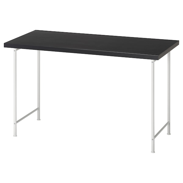 IKEA LAGKAPTEN / SPÄND desk, 47 1/4x23 5/8 in Black / Brown / White, Ikea Ireland | 6529WFVDK