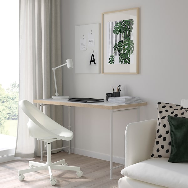 IKEA LAGKAPTEN / SPÄND desk, 47 1/4x23 5/8 in White / Anthracite, Ikea Ireland | 9650BYTXC