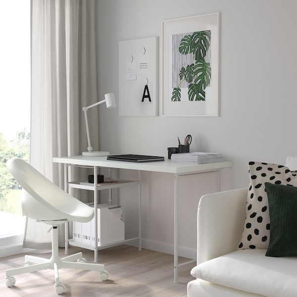 IKEA LAGKAPTEN / SPÄND desk, 47 1/4x23 5/8 in White, Ikea Ireland | 5876FVIUQ