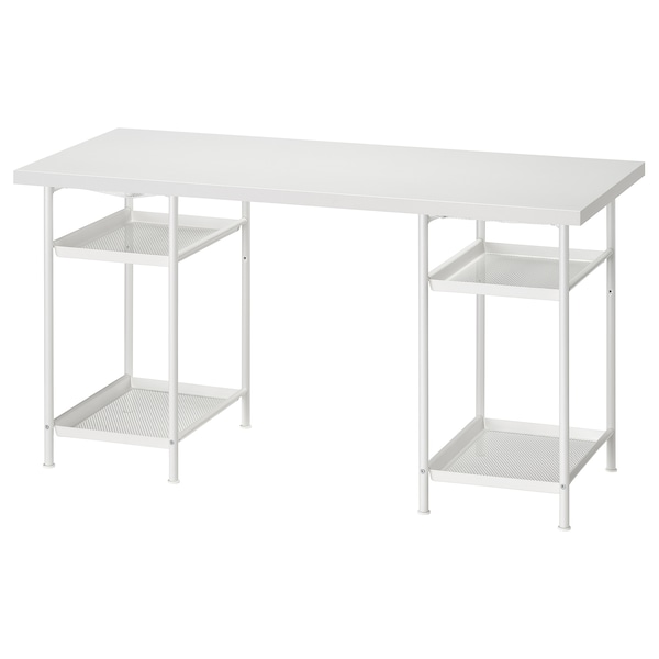 IKEA LAGKAPTEN / SPÄND desk, 55 1/8x23 5/8 in White, Ikea Ireland | 0184AMOGY