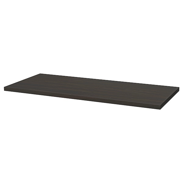 IKEA LAGKAPTEN / SPÄND desk, 55 1/8x23 5/8 in Black / Brown / White, Ikea Ireland | 3807JIXVK