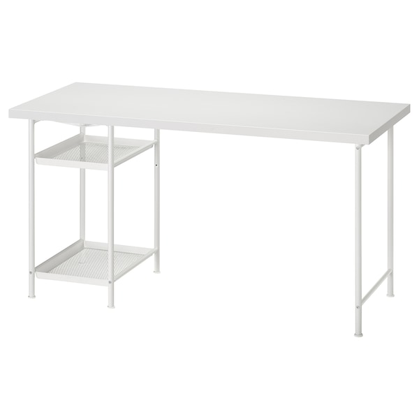 IKEA LAGKAPTEN / SPÄND desk, 55 1/8x23 5/8 in White, Ikea Ireland | 5638PRWIH