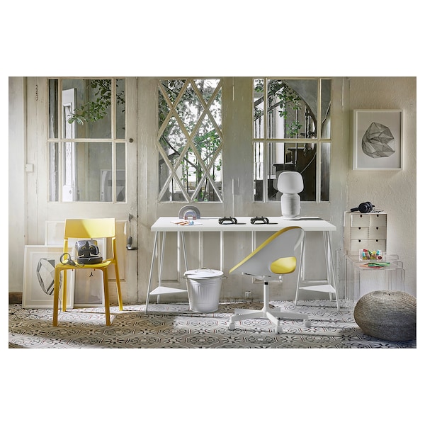 IKEA LAGKAPTEN / TILLSLAG desk, 55 1/8x23 5/8 in White, Ikea Ireland | 1743WEOVT
