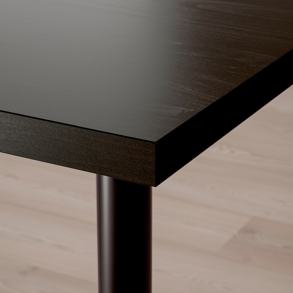 IKEA LAGKAPTEN tabletop, 47 1/4x23 5/8 in Black / Brown, Ikea Ireland | 1592AZLFU
