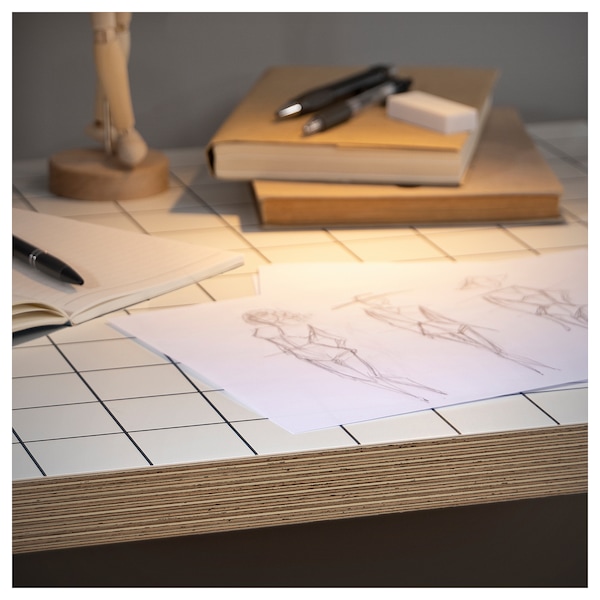 IKEA LAGKAPTEN tabletop, 47 1/4x23 5/8 in White / Anthracite, Ikea Ireland | 1564PANQD