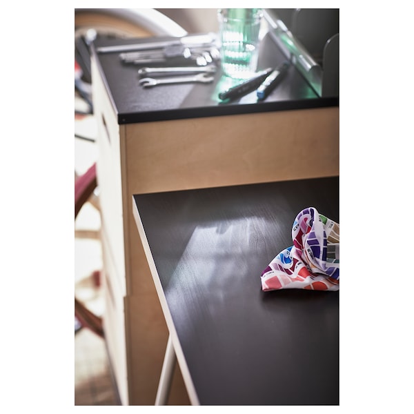 IKEA LAGKAPTEN tabletop, 55 1/8x23 5/8 in Black / Brown, Ikea Ireland | 1056WXHIP