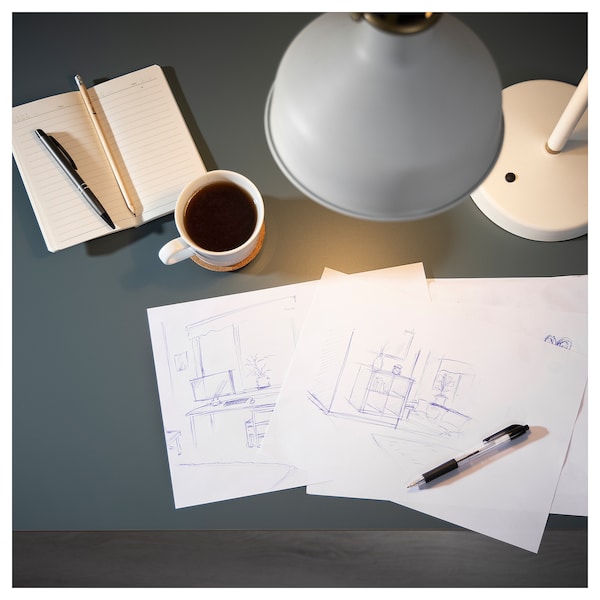 IKEA LAGKAPTEN tabletop, 55 1/8x23 5/8 in Gray / Turquoise, Ikea Ireland | 9835SPDBV