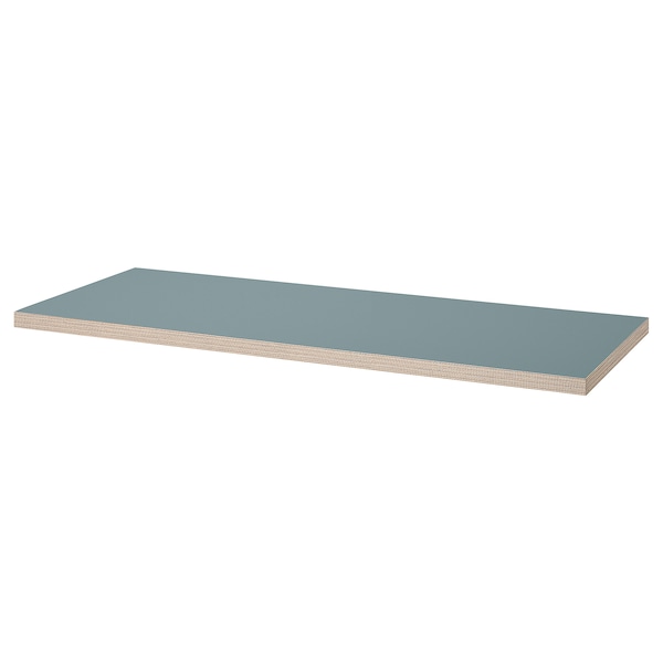 IKEA LAGKAPTEN tabletop, 55 1/8x23 5/8 in Gray / Turquoise, Ikea Ireland | 9835SPDBV