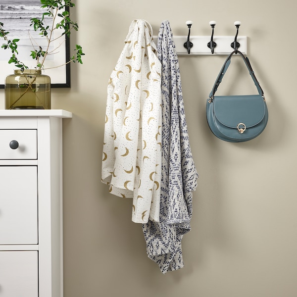 IKEA LANDKRABBA rack with 5 hooks, white, 19 ¾ in, Ikea Ireland | 5108HDTNG