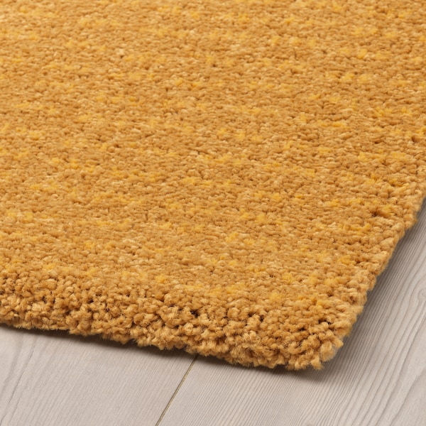 IKEA LANGSTED Rug, low pile, 4 ' 4 inx6 ' 5 in Yellow, Ikea Ireland | 5469WDNPX