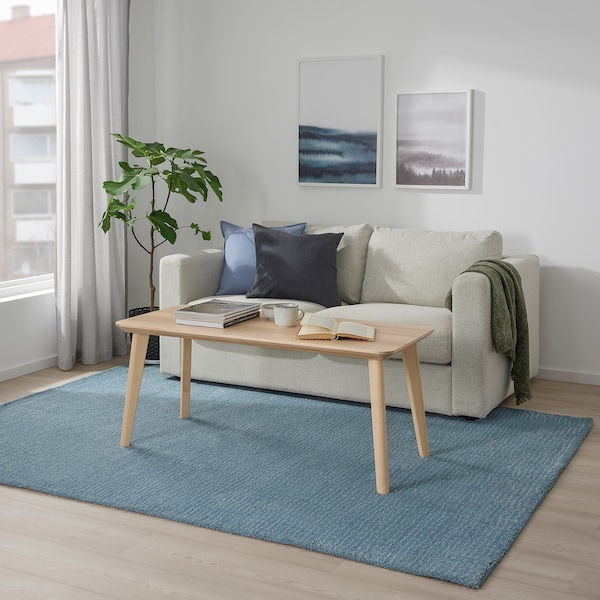 IKEA LANGSTED rug, low pile, light blue, 5'7 inx7'10 in Blue, Ikea Ireland | 8160MVLZT