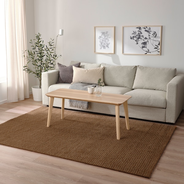IKEA LANGSTED rug, low pile, light brown, 5'7 inx7'10 in Brown, Ikea Ireland | 2930QEXSY